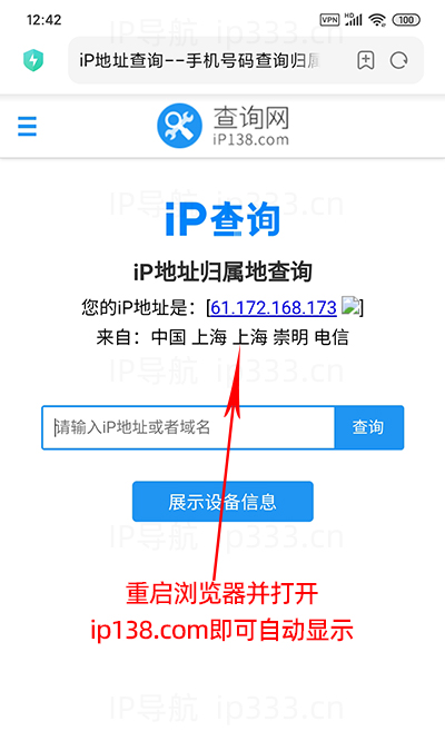 老鱼设置安卓手机IP教程：查询IP地址