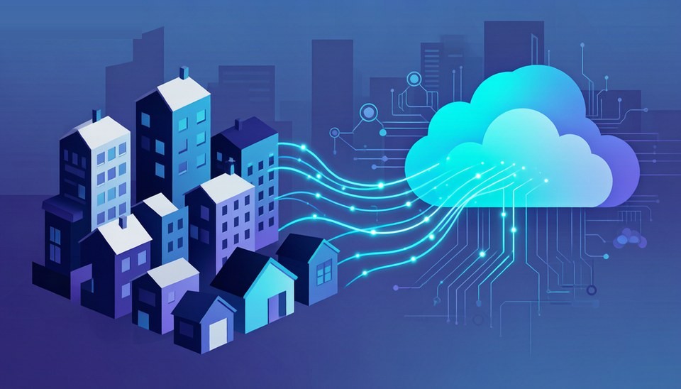 住宅代理IP多住宅汇聚网络出口示意图