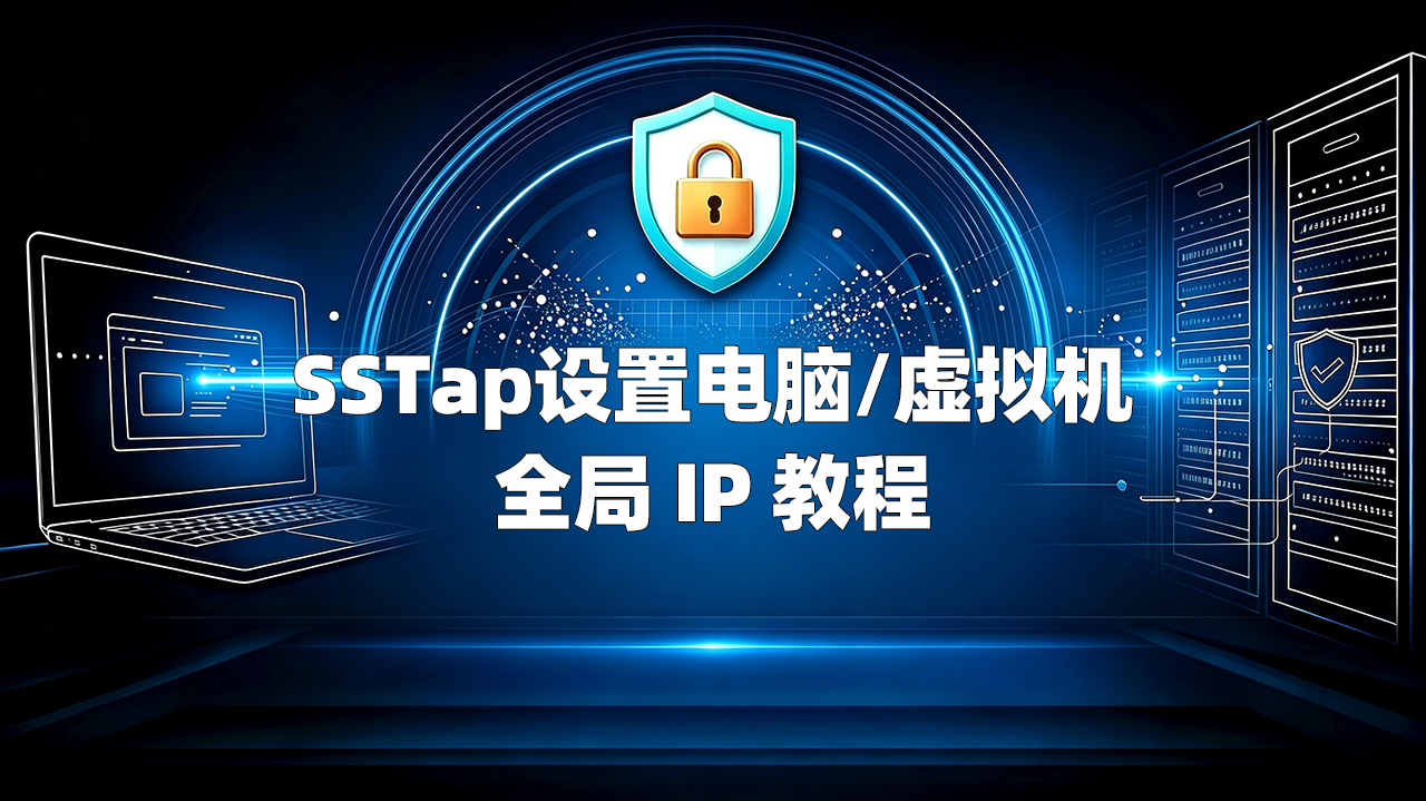 SSTAP设置电脑全局IP教程 | SSTap软件虚拟机全局代理步骤