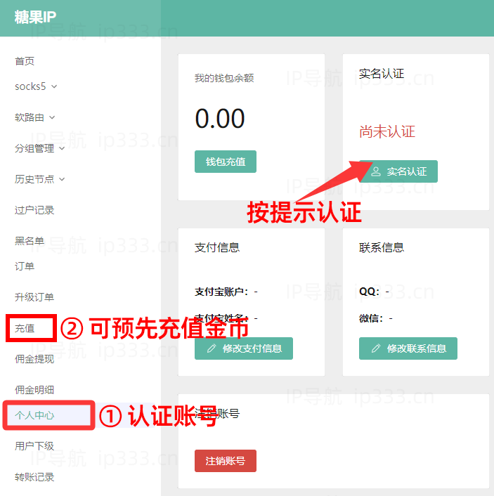 糖果IP平台认证账号步骤