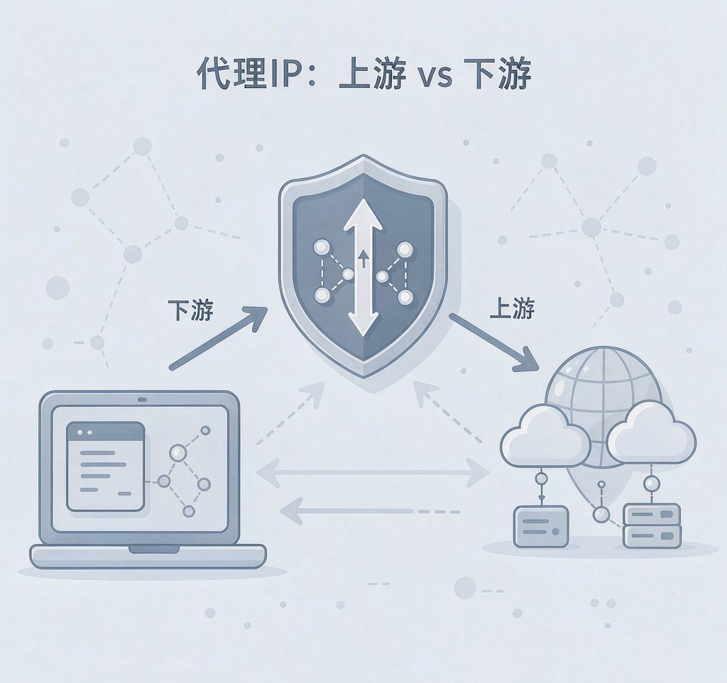 配置代理IP先分清上游下游，排查和选购都省事